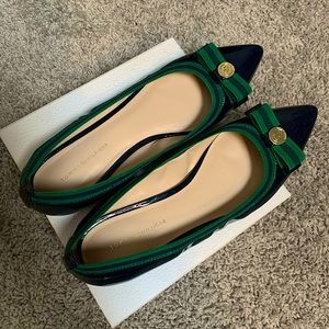 Patent leather flats